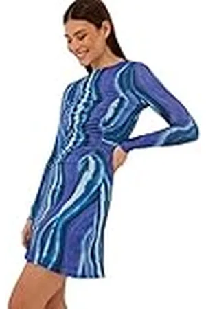 NA-KD Minivestido de Manga Larga con Detalle Fruncido Vestido Informal, , XL para Mujer