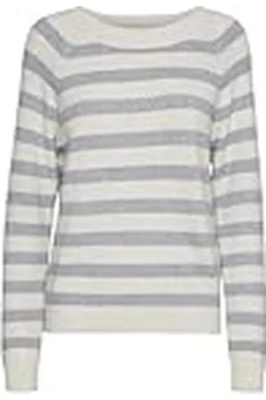 VERO MODA Vmdoffy LS O-Neck Blouse Ga Noos Jersey de Punto, Abedul 2, XL para Mujer