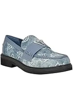 Guess Mocasines Shatha para Mujer, Mezclilla Azul, 39 EU
