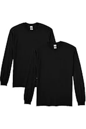 Gildan Dryblend-Camiseta de Manga Larga, Estilo G8400, Paquete de 2 Camisa, , S (Pack de 2) para Hombre