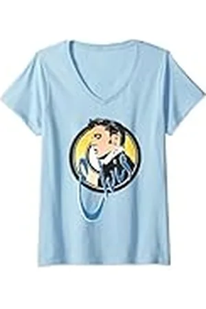 Elvis Presley Official Vintage Circle Camiseta Cuello V