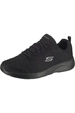 Skechers DYNAMIGHT 2.0 RAYHILL, Zapatillas para Hombre, Black Mesh/Pu/Trim, 41 EU