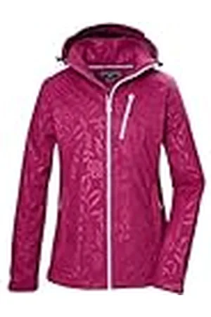 Killtec Mujer Chaqueta softshell/chaqueta de exterior con capucha con cremallera KOS 122 WMN SFTSHLL JCKT FLORAL, , 44, 42846-000