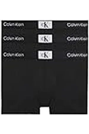 Calvin Klein Trunk 3Pk 000NB3528A, Boxer para Hombre, Black/Black/Black, XS