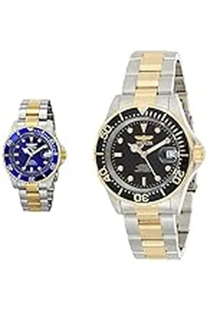 Invicta Pro Diver 8928OB Reloj para Hombre Automático - 40mm & 8927 Reloj Automatico Unisex Correa de acero Inoxidable Negro/Plateado/Dorado