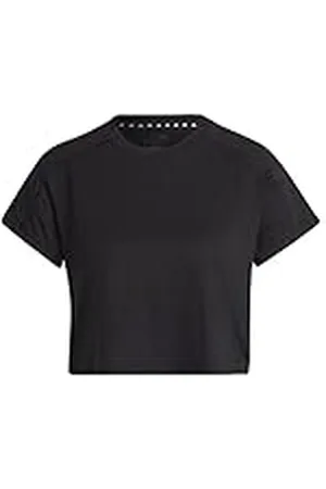 adidas Mujer AEROREADY Train Essentials 3 Bar Logo Crop Tee, , XXL