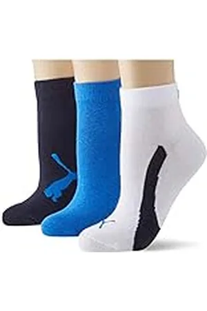 PUMA Quarter, Azul (Navy/White/Strong Blue), 27-30 (Pack de 3) Unisex Niños