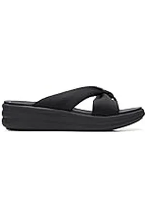 Clarks Drift Ave, Sandalias deslizantes Mujer, Black, 39.5 EU Estrecho
