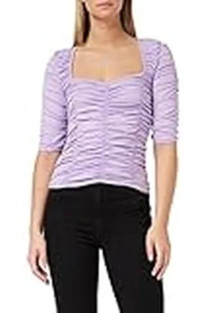 NA-KD Top de Punto Fruncido Camisa, , M para Mujer