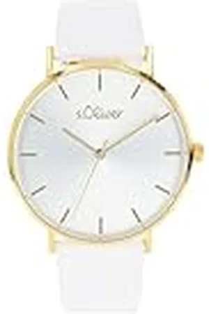 QS by s.Oliver Reloj de pulsera analógico de cuarzo para señora, con correa de piel, , hermético 3 bar, se entrega en estuche de regalo
