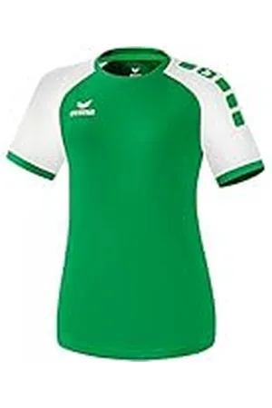 Erima Zenari 3.0 - Maglia da donna, Donna, T-shirt, 6302101, Smaragd/bianco, 34