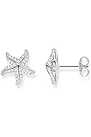 Thomas Sabo Pendientes de botón de Mujer, Plata de Ley 925