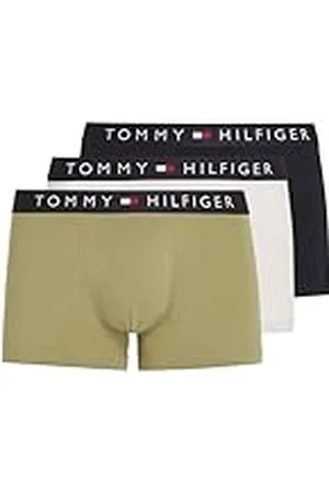 Tommy Hilfiger Hombre Pack de 3 Bóxers Trunks Ropa Interior, , S