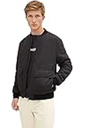 TOM TAILOR Hombre Chaqueta bomber con lana 1032439, , XL