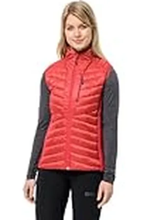 Jack Wolfskin Routeburn Pro Ins Vest W Chaleco, Color Rojo, XL para Mujer