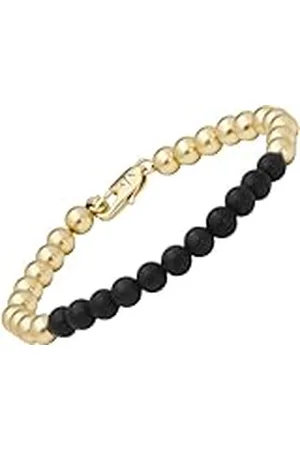 Armani Exchange Pulsera de Cuentas para Hombre de latón en dos tonos, AXG0119710