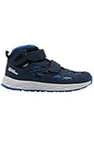 Jack Wolfskin Woodland 2 Texapore Mid VC K, Zapatos para Senderismo Unisex niños, Night Blue, 26 EU