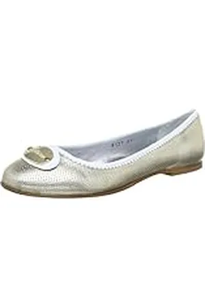 John Galliano 840526 - Bailarinas de Cuero para Mujer, Color Dorado, Talla 40