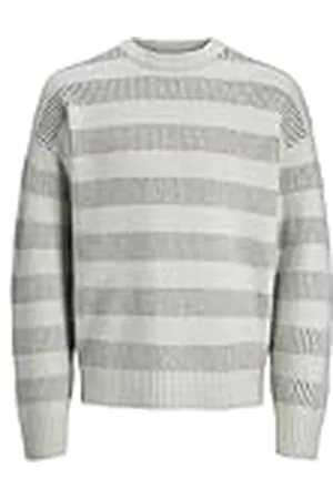 JACK & JONES Jcospace Stripe Knit Crew Neck Sn Jersey de Punto, , M para Hombre
