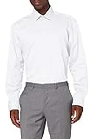JP 1880 Camisa, ejecutiva, no precisa plancharse, Cuello Kent, Manga Larga, Ajuste cómodo, hasta la Talla 8XL 4XL 804890200-4XL