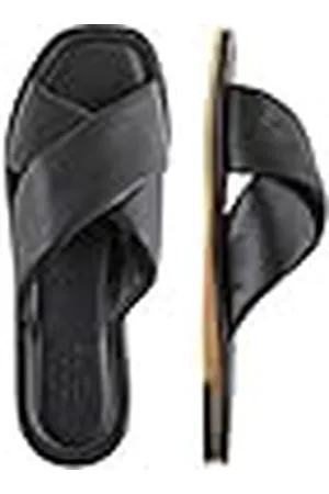 Pieces® Psaudrey Leather Sandal, Sandalias Planas Mujer, Black, 37 EU
