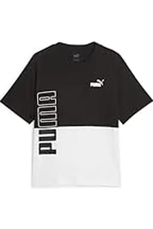 PUMA Camiseta Power Colorblock Camisa, Mujer, Negro Black, XS