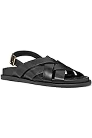 Geox D ADELASH A, Sandalia Deslizante Mujer, Black, 38 EU