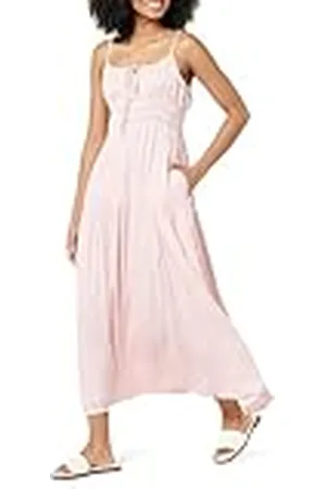 THE DROP Tavia Tie-Front Tiered Maxi Dress Vestido Largo, , 4XL Grande