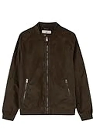 Springfield Chaquetas Cazadora Efecto Ante, , L para Hombre