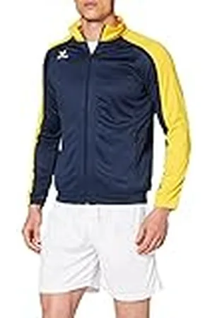 Erima GmbH Liga 2.0 Chaqueta de Entrenamiento, Hombre, Azul (New Navy/Dark Navy) / Amarillo, 3XL