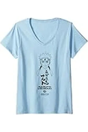 Naruto Mujer Shippuden Minimalist Uzumaki Face Anime Camiseta Cuello V