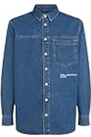 Karl Lagerfeld Klj Camiseta Vaquera Regular Botones, , M para Hombre