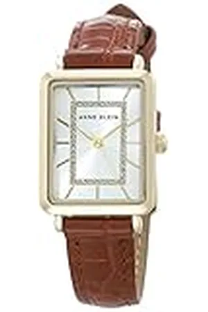 Anne Klein AK/3820 Reloj de Pulsera para Mujer con Correa de cocodrilo y Adornado con Purpurina