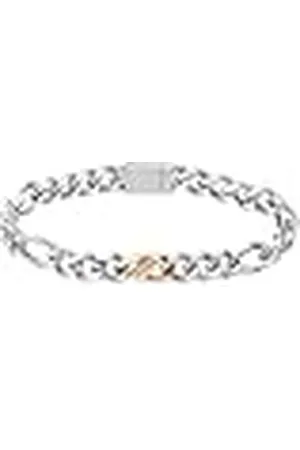 HUGO BOSS Jewelry Pulsera de Cadena para Hombre Colección RIAN en Acero Inoxidable con un Charm - 1580613M