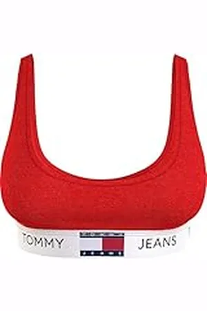 Tommy Hilfiger Tommy Jeans Mujer Sujetador bralette Unlined tejido elástico, , L