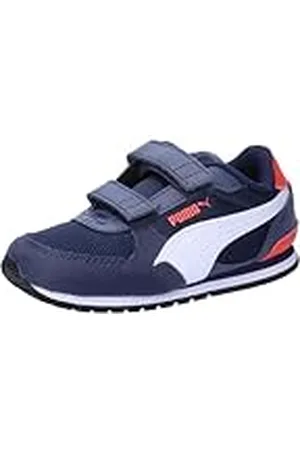 PUMA ST Runner v3 Mesh V Inf, Sneaker Unisex niños, Peacoat White Red, 21 EU