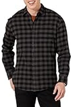 Amazon Camisa de franela, manga larga (Disponible en Tallas Grandes) Hombre, , XXL