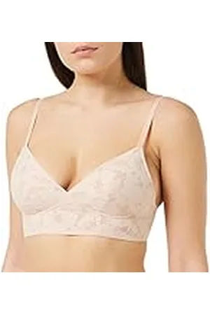 Sloggi Zero Lace 2.0 Longline Bra, Sujetador sin Aros, Mujer, Marrón (Light Brown), XL