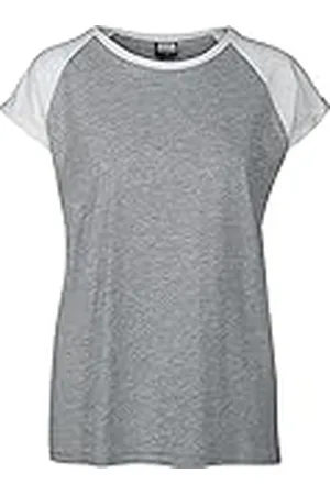 Urban classics Camiseta Mujer De Mangas Cortas, Camiseta Raglan, Cuello De Corte Ancho, En Distintos Colores Y Tallas Xs - 5Xl