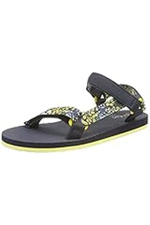 Joules Sendero, Sandalias Planas Mujer, Azul Marino (Ditsy), 39 EU