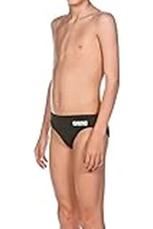 Arena Solid Brief Jr Bañador Slip, niños, Negro (Black/White), 2-3