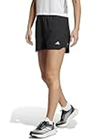 adidas Pantalón Corto Run It para Mujer, L 4 Pulgadas, Negro/Negro