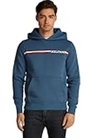 Tommy Hilfiger Hoodie Hombre Chest Stripe con Capucha, , XS