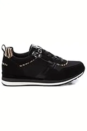 Refresh Zapatilla Mujer Negro - Calzado Cómodo y Versátil - Moda Casual - Modelo 17232801 (Talla 37)