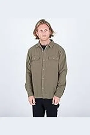 Hurley Santa Cruz Sarga Franela LS Camisa, , M para Hombre
