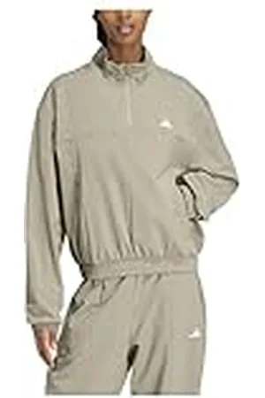 adidas Mujer AEROREADY Train Essentials Woven Quarter-Zip Track Jacket, , S