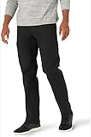 Lee Pantalón Cargo de Lona Extreme Motion Informales, Negro, 36W x 32L Hombres