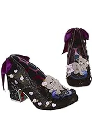 Irregular Choice Bigotes de Gatito, Oxford Mujer, Black, 41 EU