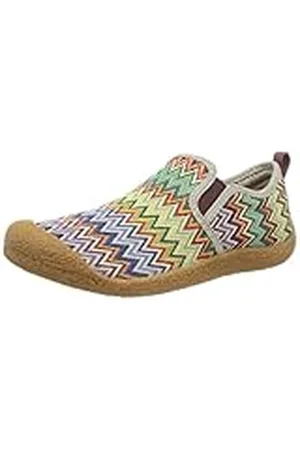 Keen Howser Canvas Slip-On, Zapatillas para caminar, Mujer, Chevron/Plaza Taupe, 42 EU