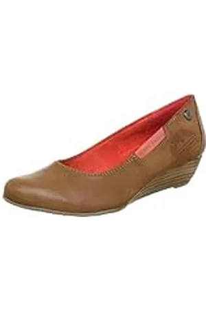 QS by s.Oliver Casual - Zapatos de tacón de Material sintético Mujer, Color marrón, Talla 40